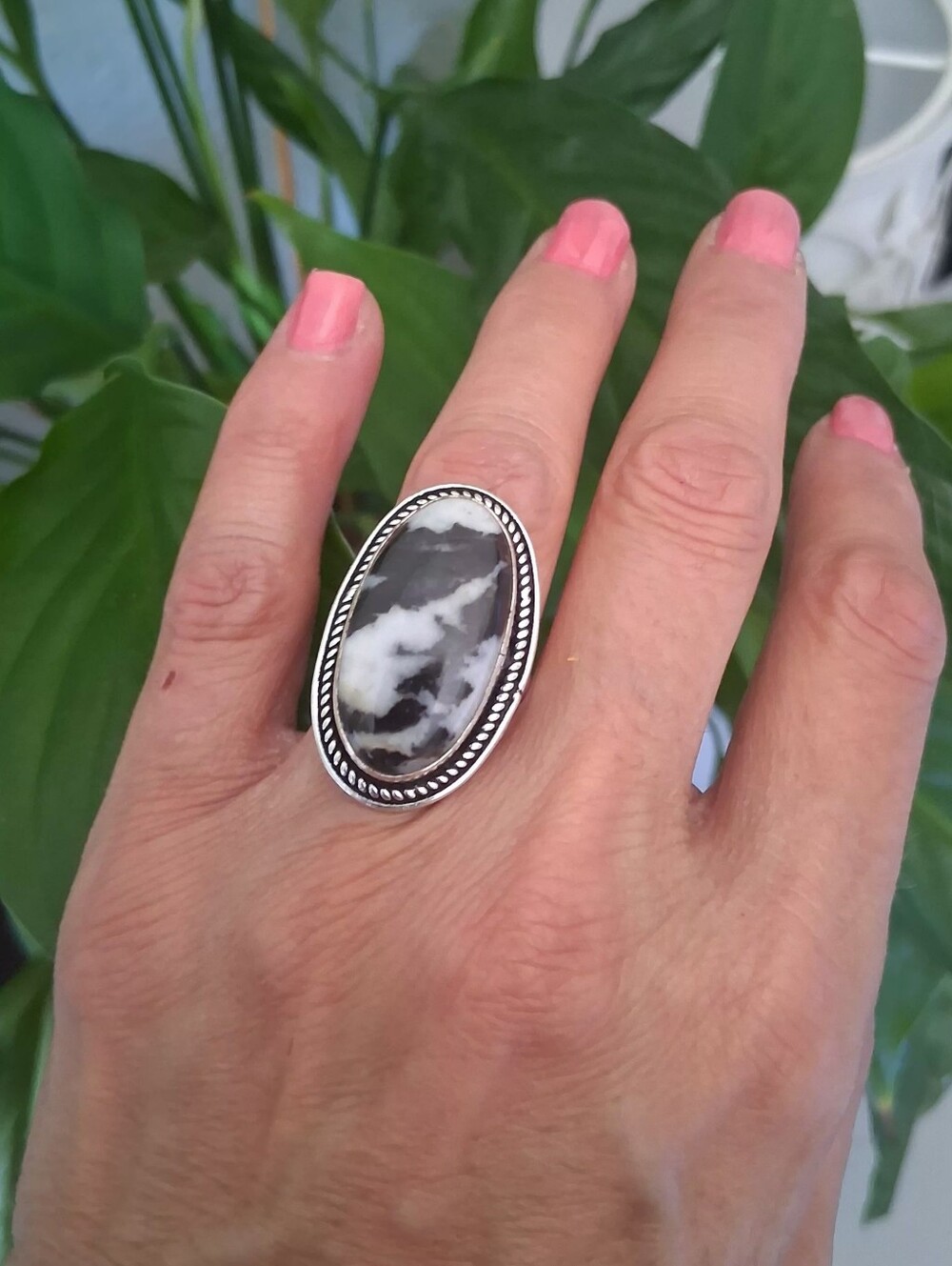 Genuine Buffalo Turquoise Sterling Silver Ring